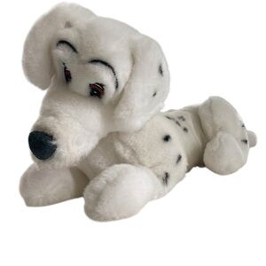 VTG Disney 101 Dalmatians Perdy Puppy Dog 14” Mom Stuffed Plush Red Collar.